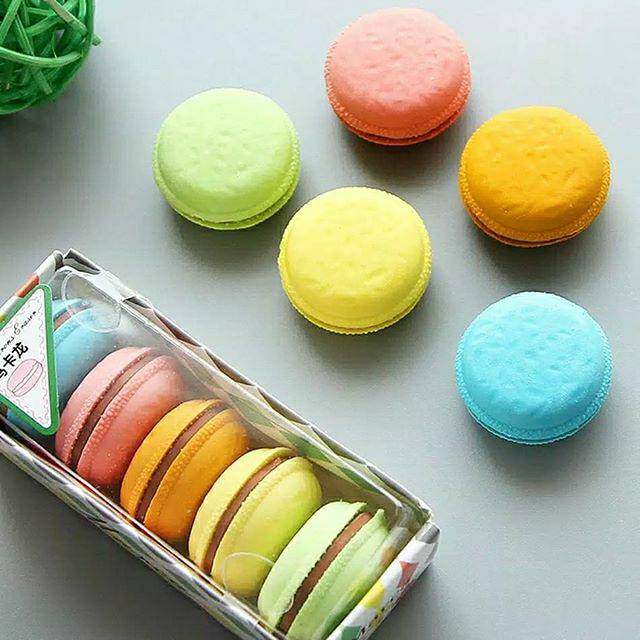 

Penghapus eraser kue bentuk macaron lucu sekali seperti real