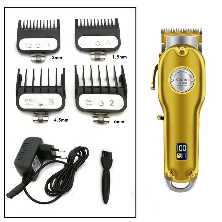 COD ALAT CUKUR RAMBUT CAS KEMEI KM-1986 PROFESSIONAL HAIR CLIPPER KEMEI KM-1986 ORIGINAL / MESIN CUKUR RAMBUT KEMEI KM-1986 / ALAT POTONG RAMBUT