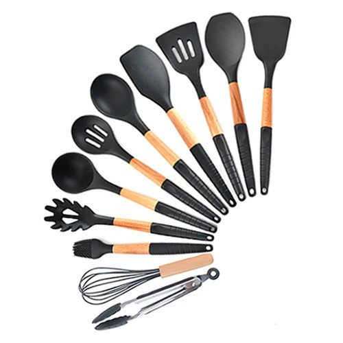 Spatula Set Alat Masak Dapur Kitchen Utensils Silicon 9 PCS - KT397