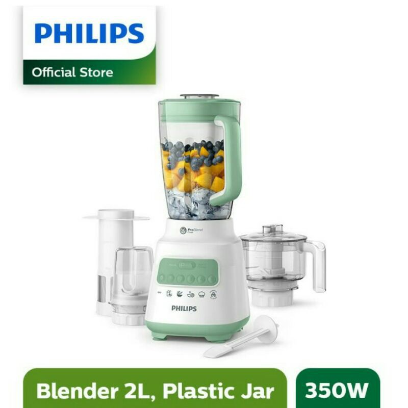 Belender Plastic Lengkap PHILIPS HR 2223/30 Blender Plastik Series 5000 [2L/350W] Portable Blander  