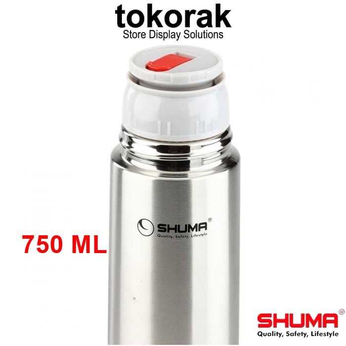 VACUUM BOTTLE SHUMA - TERMOS AIR PANAS 750 ML STAINLESS - BOTOL MINUM