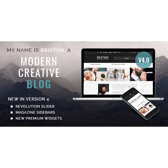 Brixton Blog A Responsive WordPress Blog Theme - GPL