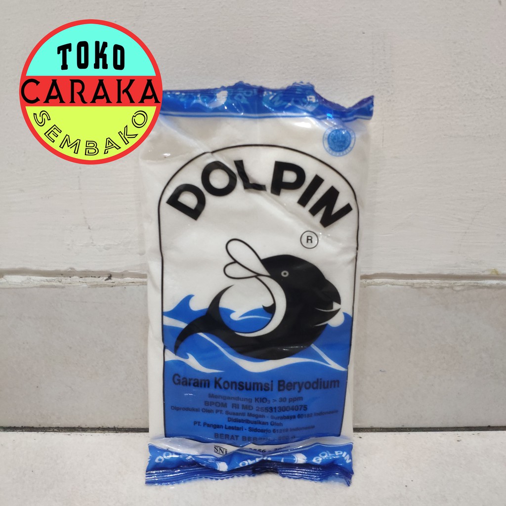 

Garam Dolpin - Dapur Masak Meja Konsumsi - Beryodium - 500g