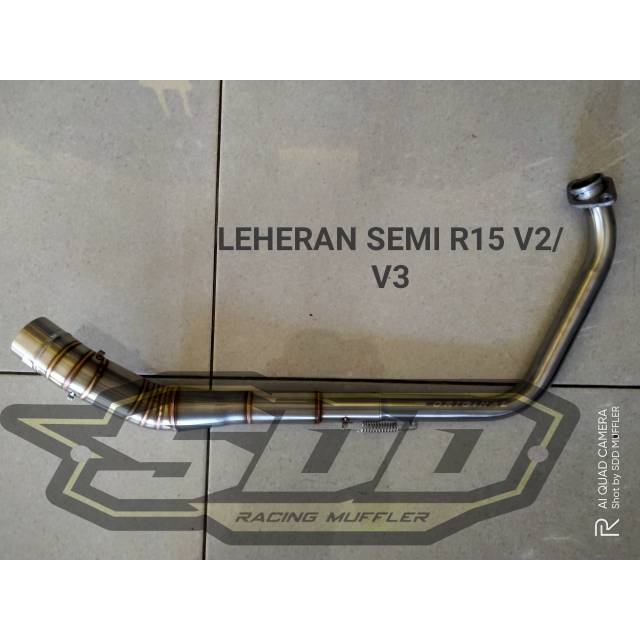 Leheran/header knalpot motor racing R15 V2/V3 semi cacing