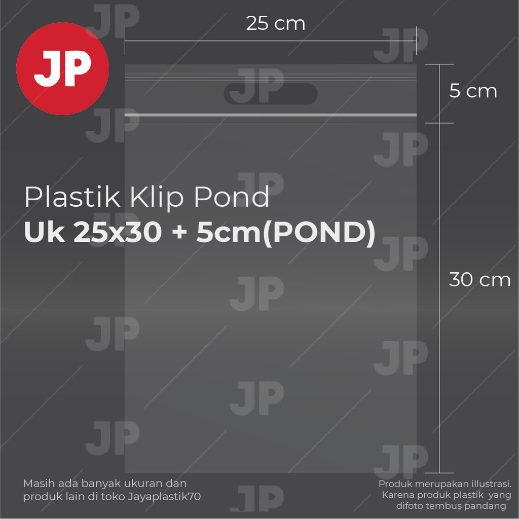 Plastik Klip Pond Oval Bening 25x30 +5(POND) (isi 100 lembar)