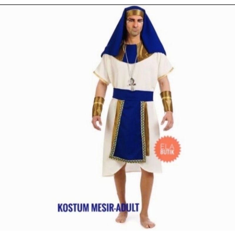 kostum mesir-dewasa-pharaoh-firaun-egypt kostum halloween