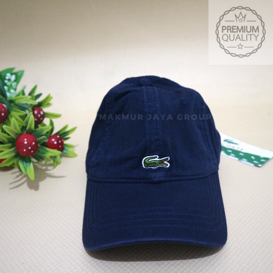 Topi Golf Baseball LCT (Logo Buaya Kecil) Import Premium - Navy-