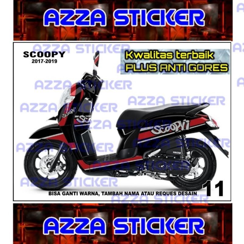 Sticker decal Scoopy 2019 Full Body decal Scoopy 2019 Full body 11