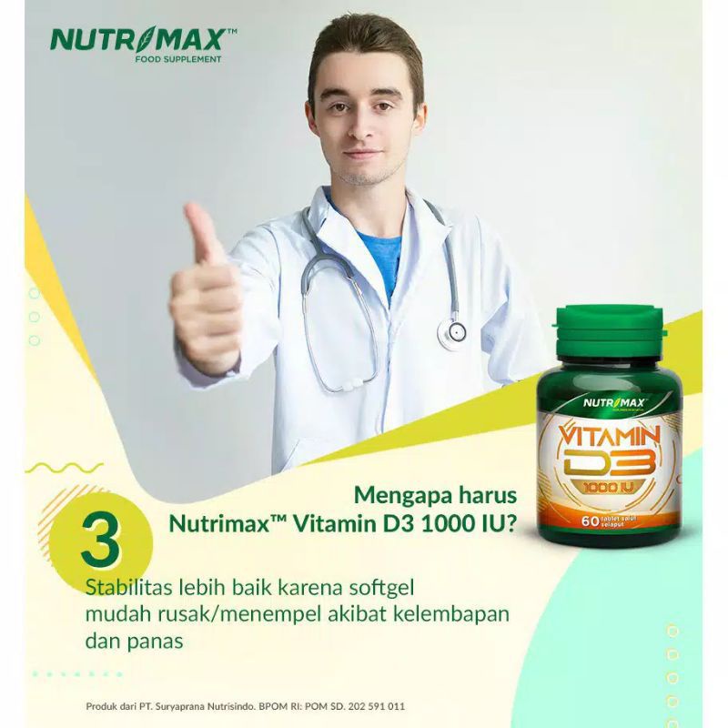 NUTRIMAX VITAMIN D3 1000 IU || NUTRIMAX VITAMIN D3 400 IU