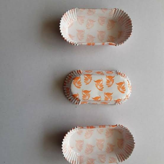 Kertas Alas Risol Risoles Oval Merk DIVA 12.5x8.5 Medium Floral / Paper Cake Case Oval Medium Motif 