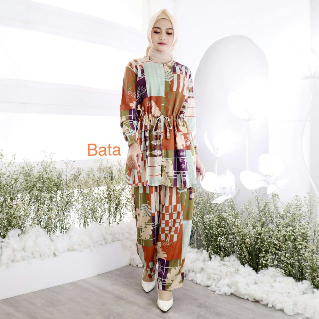 BAJU SETELAN WANITA SET SIVA REAL PIC