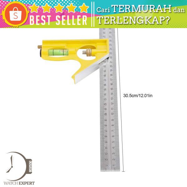 Combination Square Mistar Penggaris Siku Tukang Multifungsi - 150ZJ9