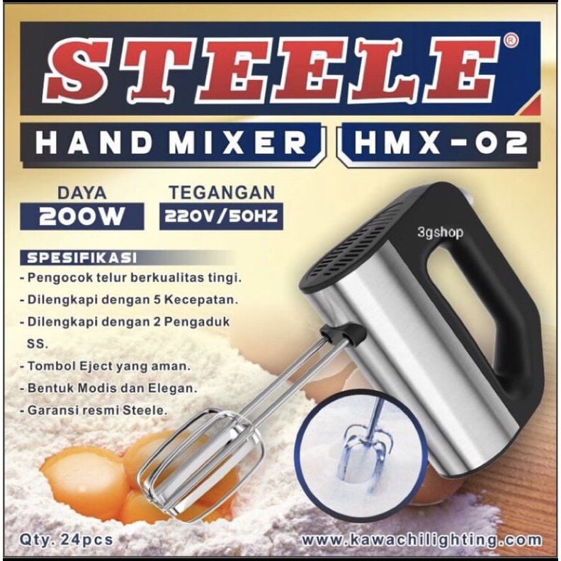 HAND MIXER STEELE HMX 02