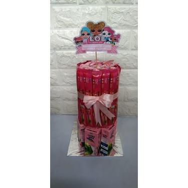 

kado ulang tahun tart snack karakter keluar uang anniversary