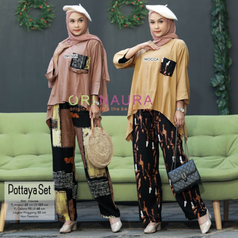 POTTAYA SET BAJU SETELAN PANT BY ORI NAURA