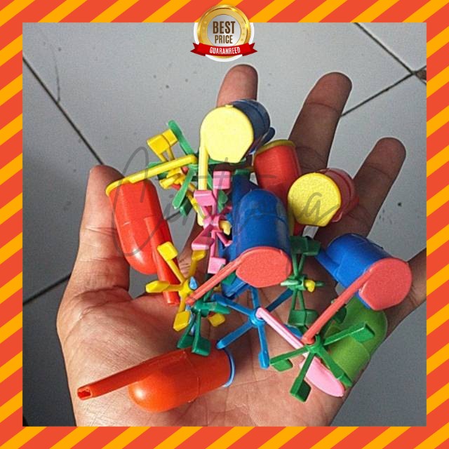 Pluitan Baling-Baling 100Pcs/ Mainan Anak Jadul Pluitan Baling-Baling Murah