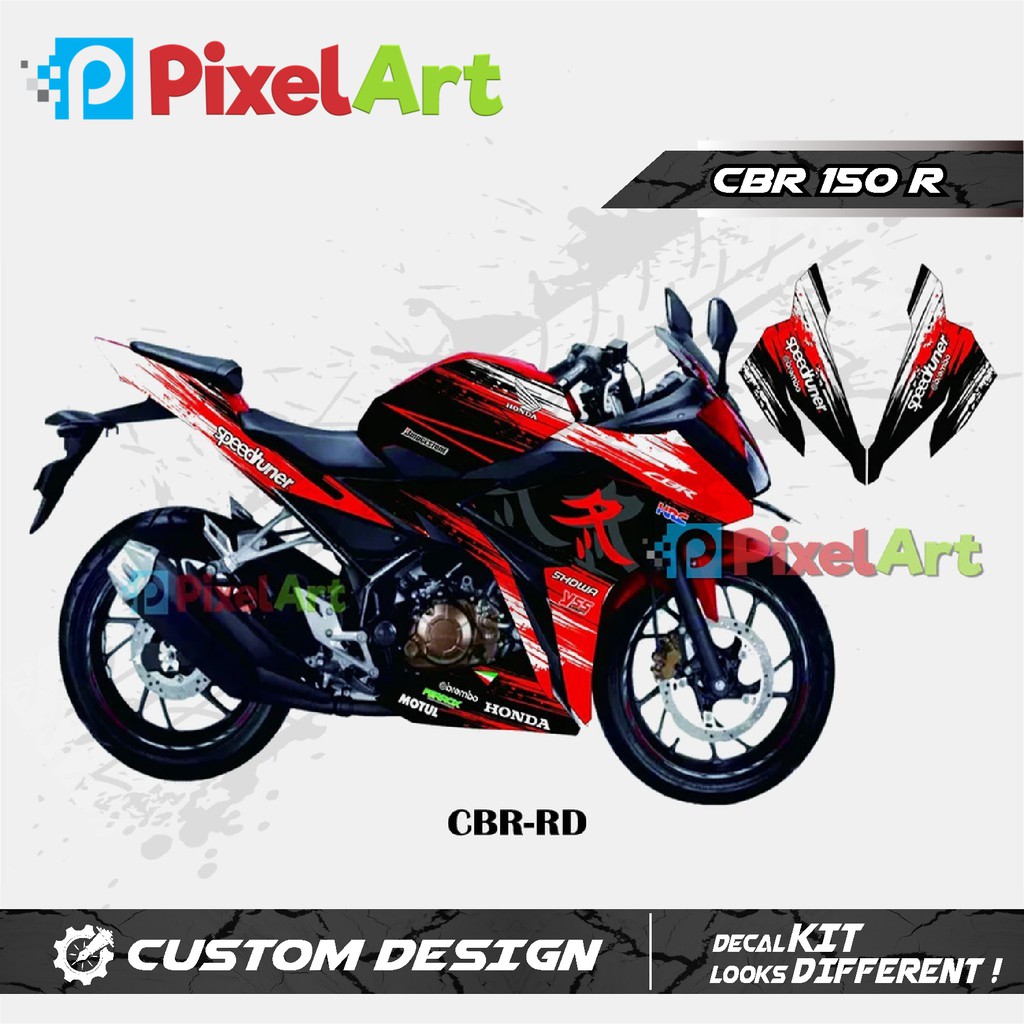 STICKER DECAL MOTOR CBR 150 MERAH FULL BODY PREMIUM QUALITY Shopee Indonesia