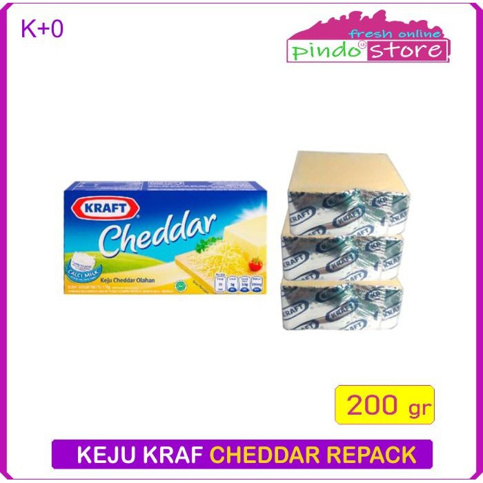 

KEJU KRAF CHEDDAR REPACKING 200 GRAM