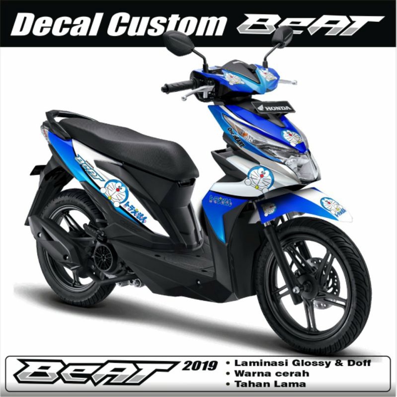 Decal Sticker Honda Beat street Fullbody-Doraemon -2017 2019- Stiker Motor Honda Beat esp cw