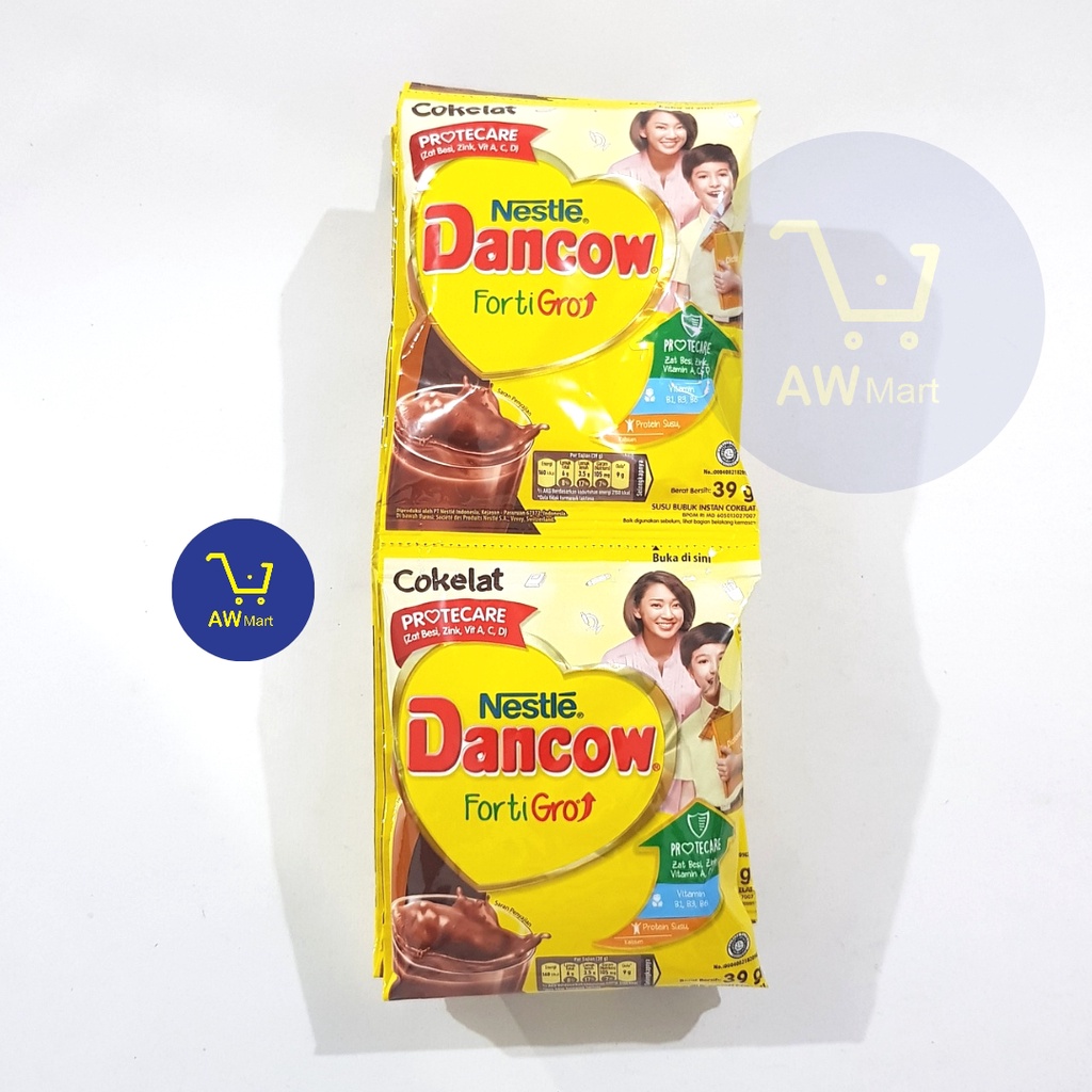 DANCOW FORTI GRO [COKLAT] RENCENGAN (10 SACHET X 39 GRAM) - COKLAT