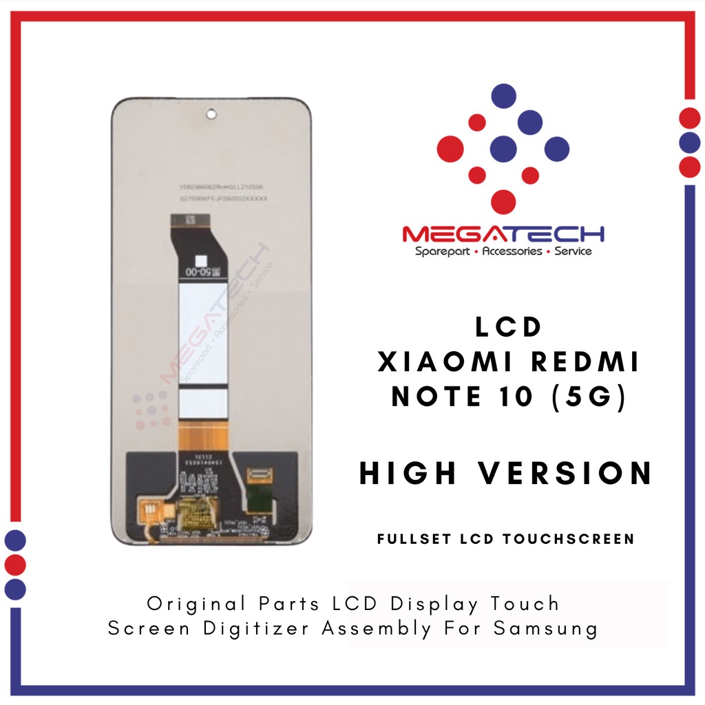 LCD Xiaomi Redmi Note 10 5G Fullset Touchscreen