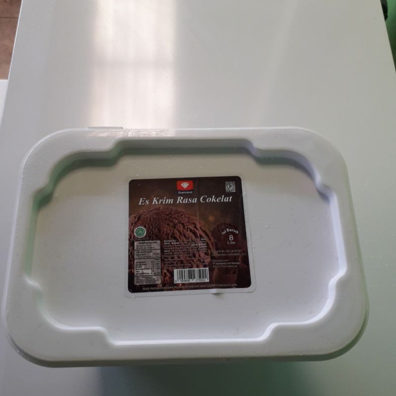 

Ice Cream Diamond Cokelat 8L