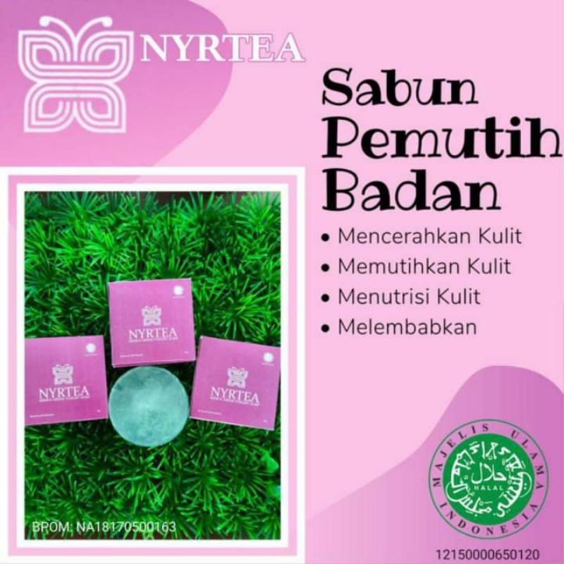 SABUN NYRTEA , SABUN PEMUTIH BADAN 20gr