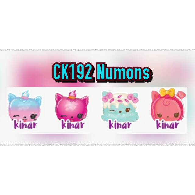 

Cutting Label Nama Waterproof - CK192 NUMONS