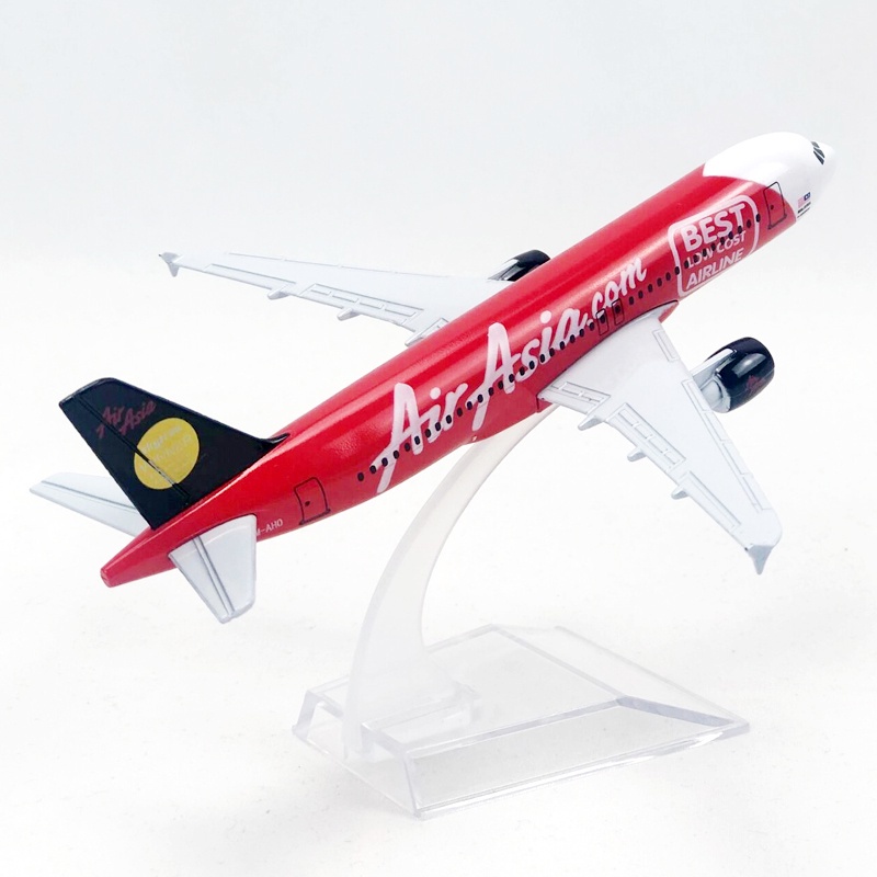 Air Asia 2007 A320 Model Pesawat Airbus 320 2007 16CM Edisi Spesial Bahan Metal