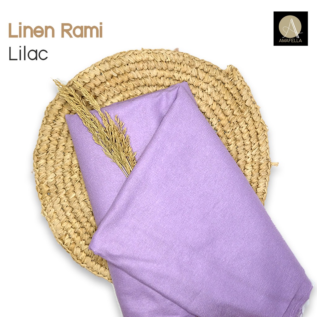 1/2 meter Kain Katun Linen Rami Bahan Kulot Kemeja