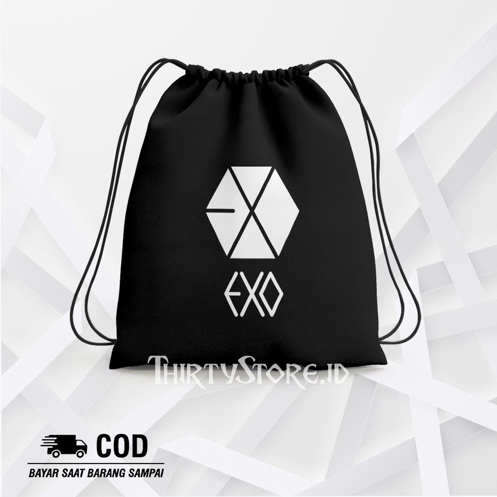 Tas Serut String Bag Exo - Drawstring Bag Waterproof | Thirty Store.Id