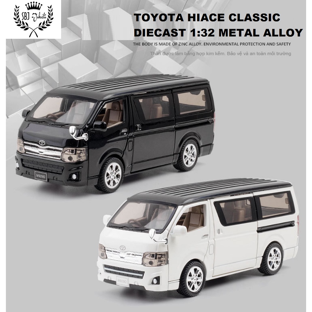 DIECAST MINIAUTO MOBIL TOYOTA HIACE CLASSIC METAL SERIES SKALA 1:32