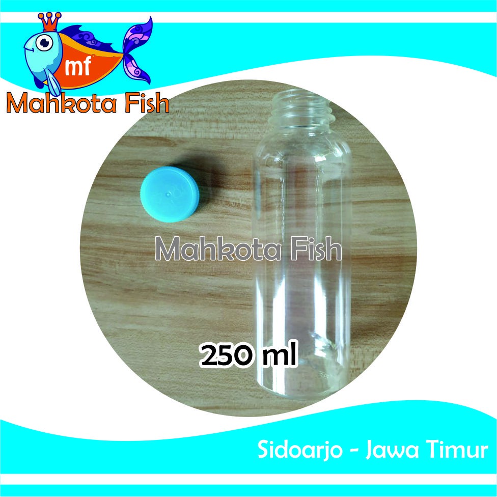 Botol Plastik 250 ml | Botol Repack | Botol Kemasan | Botol Kosong | Botol Bening