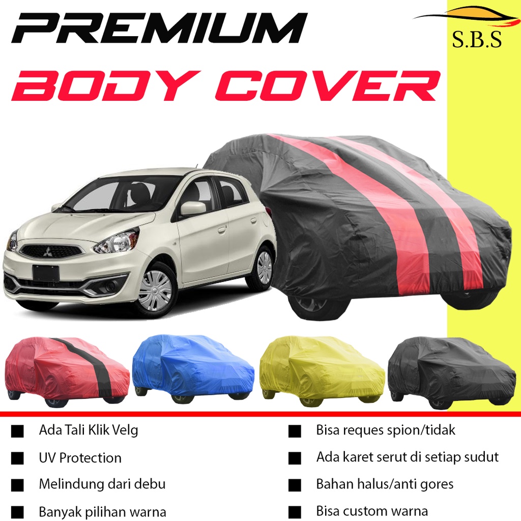 Body Cover Mobil MIRAGE Sarung Mobil Mirage semi waterproof selimut Mobil Mirage/mantol Mobil Mirage/brio/brio rs/brio satya/brio lama/new brio/brio 2021/yaris/yaris lama/agya/ayla/raize rocky