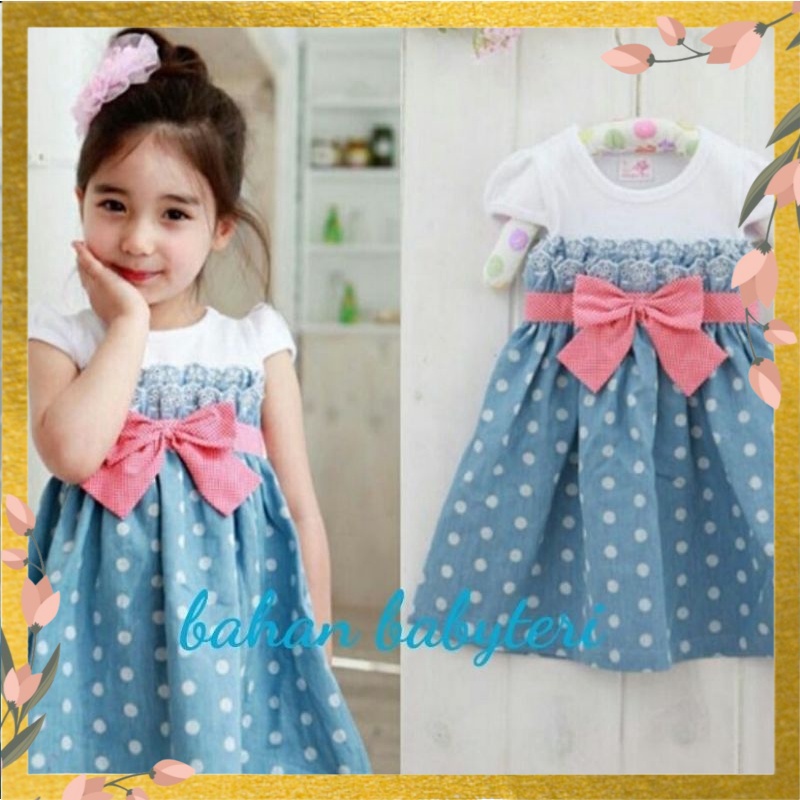 Dress Anak Perempuan Umur 2-4 Tahun - Baju Anak Wanita Murah Pingkan Babyterri