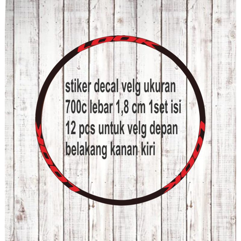 stiker decal velg look sepeda fixie roadbike ukuran 700c bukan cutting