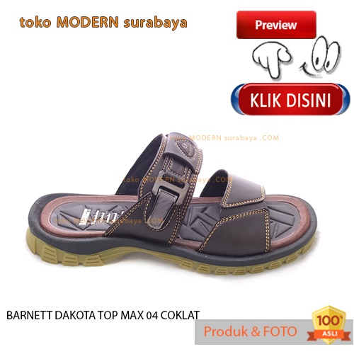 BARNETT DAKOTA TOP MAX 04 COKLAT sandal pria casual sandal slide