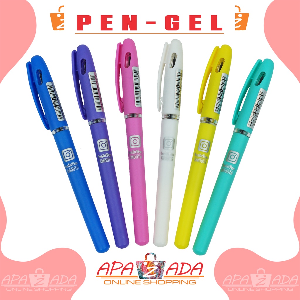 

Apazada - Pulpen Gel Instapen 0.5mm / Pen Tinta / Pen Gel / Bolpoin / Pena Hitam