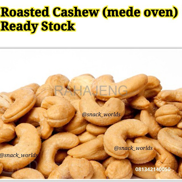 

200gram Mede Tawar Oven - Plain Roasted Cashew - kacang mete panggang