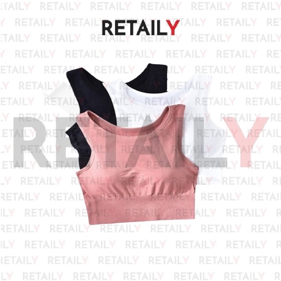 Retaily BRA517 Pakaian Dalam Wanita Bra Tanpa Kawat Sport Bra Gym Push Up Bra Wanita Bra Olahraga