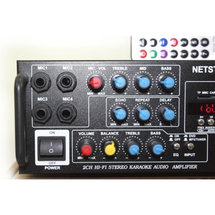 Amplifier NETSTAR NSA-560 Bluetooth,FM,USB SD CARD,JAK MIC KARAOKE