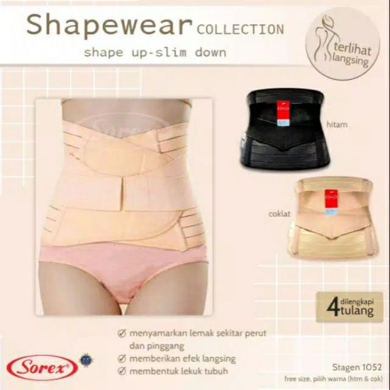 KORSET STAGEN PELANGSING PERUT SOREX 1052 8052 SHAPEWEAR SLIM