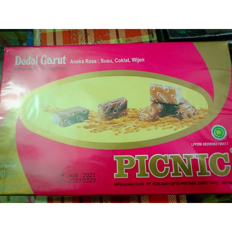 Dodol garut original premium asli picnic 500g rasa susu coklat wijen