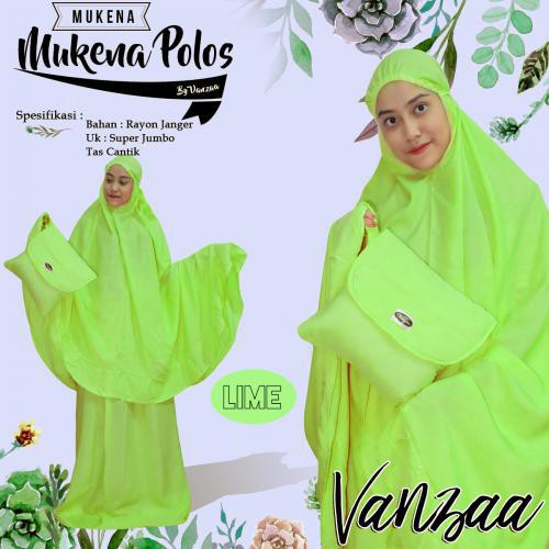 MUKENAPOLOS  |MUKENAH POLOSAN BALI ADEM LIME |BAJU PAKAIAN WANITA MURAH CODE : 8 374 50