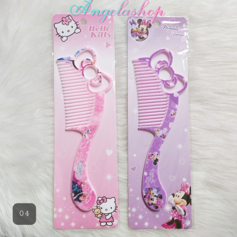 Sisir fancy hellokitty/Sisir karakter/Sisir fancy murah/Sisir fancy frozen ada 3 type