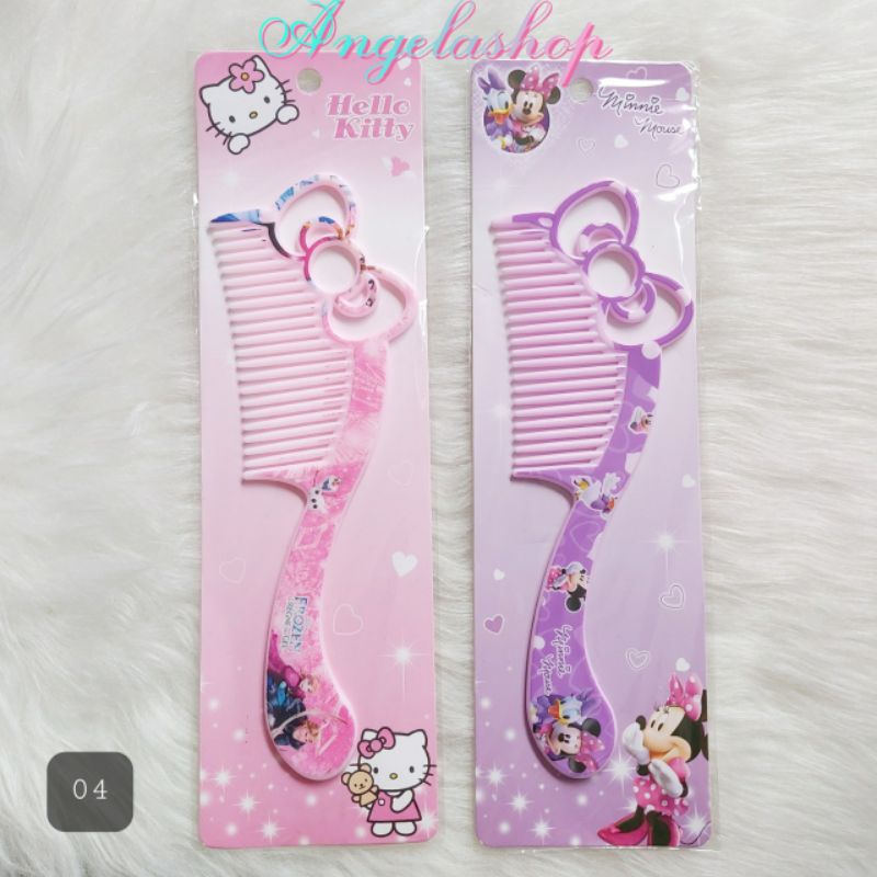 Sisir fancy hellokitty/Sisir karakter/Sisir fancy murah/Sisir fancy frozen ada 3 type