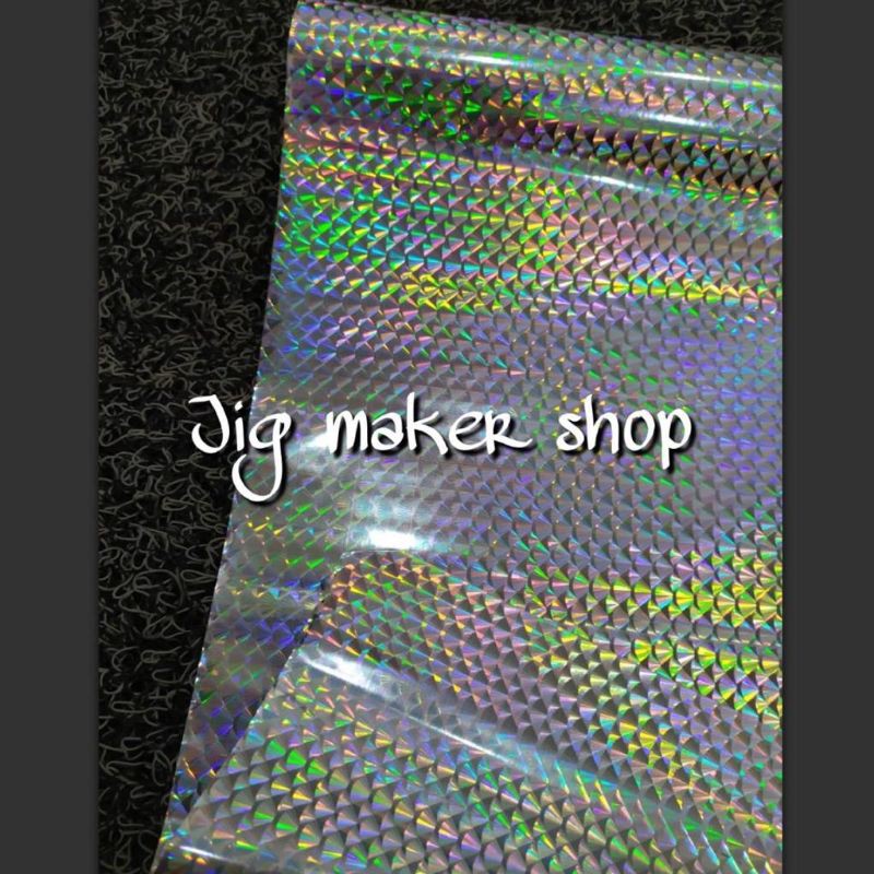 hologram hot stamping foil lure dan metal jig - IMPORT ORIGINAL - motif sisik ikan - lebar 64cm