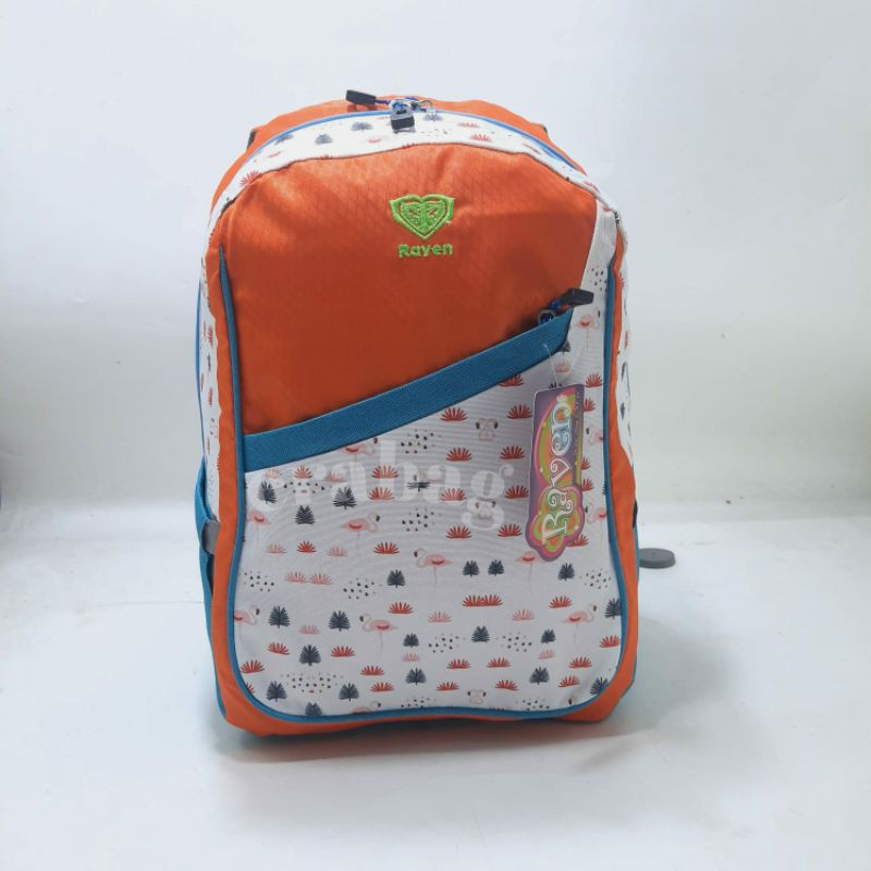 Tas ransel sekolah anak perempuan Raven original 710084 Rain Cover