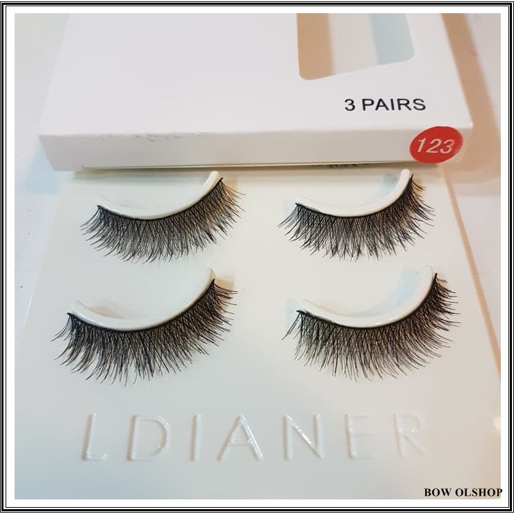 (BOW) Ldianer Natural Fashion Eyelashes 3 Pairs 123