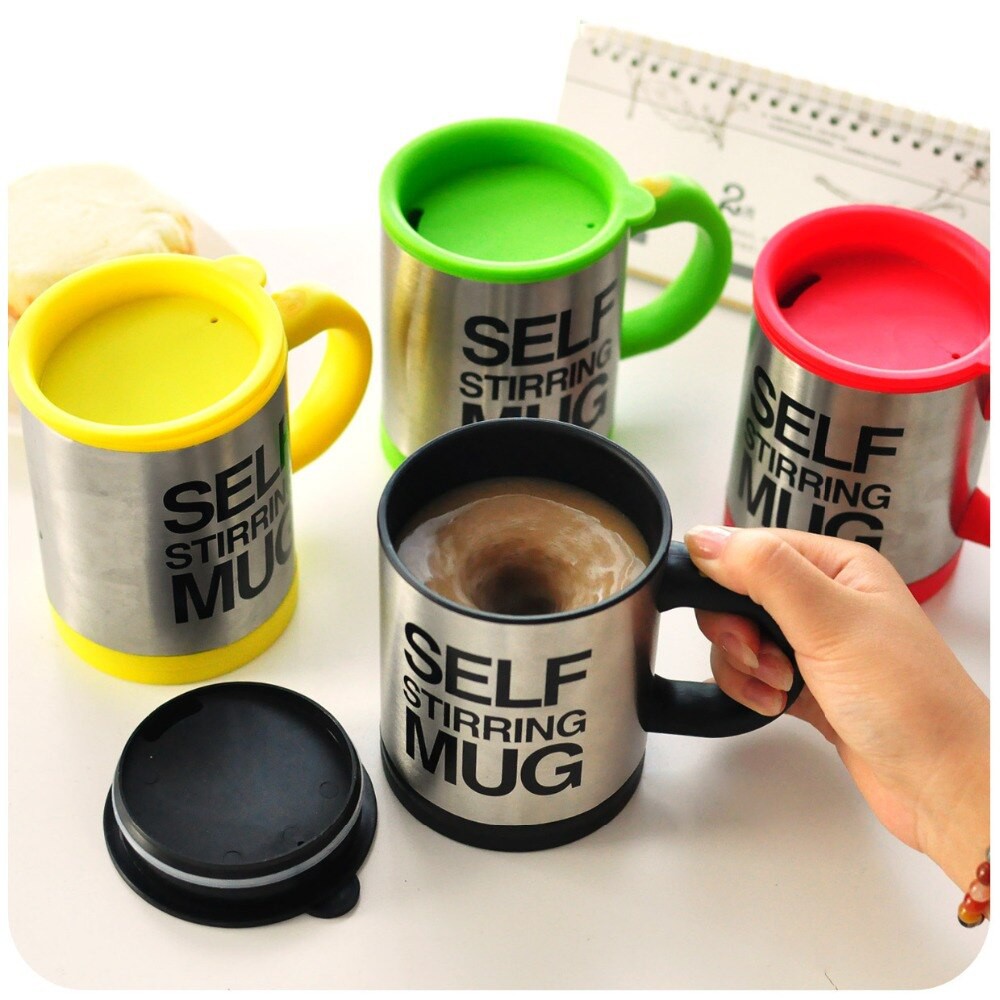 Gelas Self Stirring Mug / Gelas Unik Pengaduk Otomatis / Mug Aduk Otomatis / Gelas Mug Ajaib